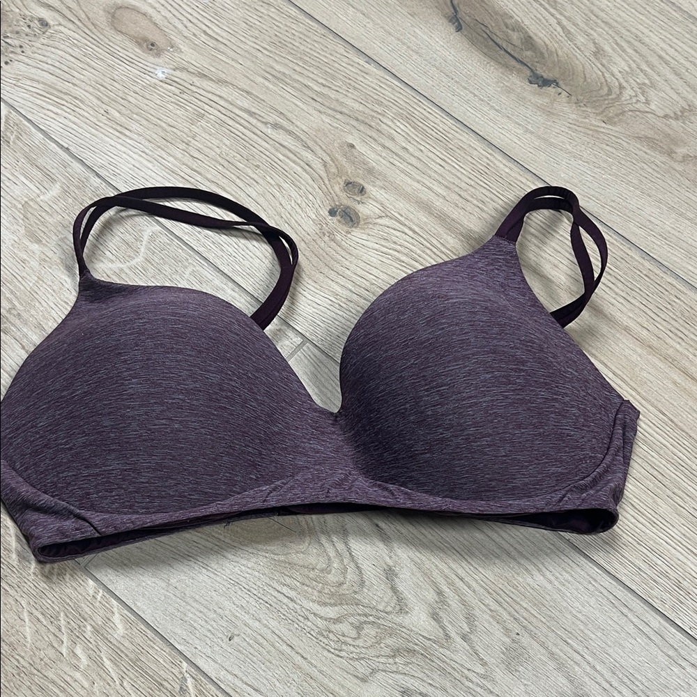 Aerie Plum Real Wireless Sunnie Bra